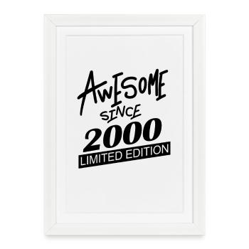 Fantastisch seit 2000 - Gerahmtes Poster (27 × 37 cm) - Weiß - Vorne