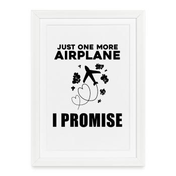 Airplane Airplane Pilot Gift - Framed poster (27 × 37 cm) - white - Front