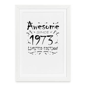 1973 - Born 1973 - Framed poster (27 × 37 cm) - white - Front