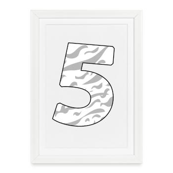 5 - Affiche encadrée (27 × 37 cm) - blanc - Devant