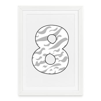 8 - Framed poster (27 × 37 cm) - white - Front