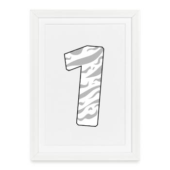 1 - Framed poster (27 × 37 cm) - white - Front