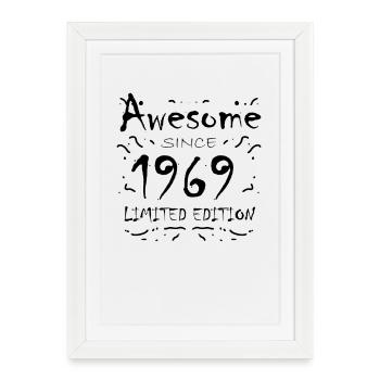 Fantastique depuis 1969 - né en 1969 - Affiche encadrée (27 × 37 cm) - blanc - Devant