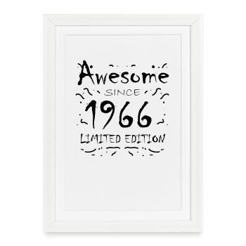 Fantastique depuis 1966 - né en 1966 - Affiche encadrée (27 × 37 cm) - blanc - Devant