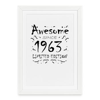 Fantastique depuis 1963 - né en 1963 - Affiche encadrée (27 × 37 cm) - blanc - Devant
