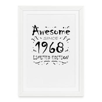 Fantastique depuis 1968 - né en 1968 - Affiche encadrée (27 × 37 cm) - blanc - Devant