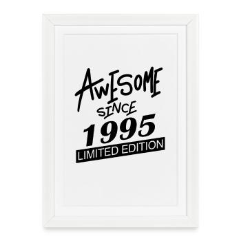 Fantastique depuis 1995 - né en 1995 - Affiche encadrée (27 × 37 cm) - blanc - Devant