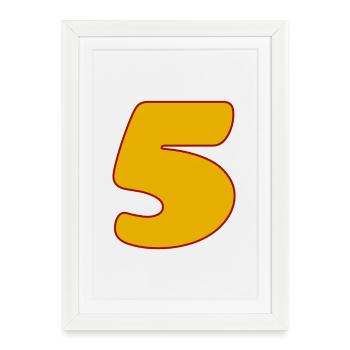 5 - Framed poster (27 × 37 cm) - white - Front