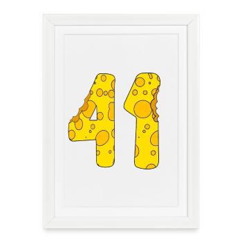 41 years old - 41st birthday gift - 1941 - Framed poster (27 × 37 cm) - white - Front