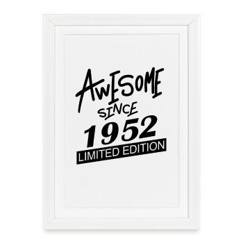 1952 - Born 1952 - Framed poster (27 × 37 cm) - white - Front