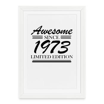 1973 - Born 1973 - Framed poster (27 × 37 cm) - white - Front