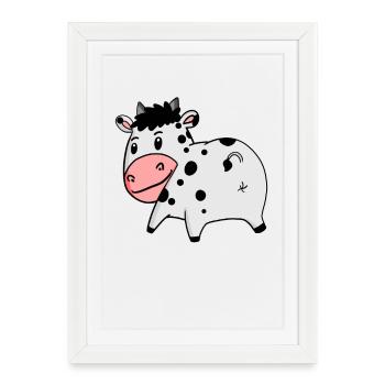 Cow Ass - Cow Butt - Framed poster (27 × 37 cm) - white - Front
