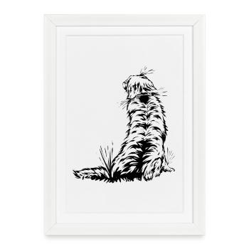 Golden Retrievers - Affiche encadrée (27 × 37 cm) - blanc - Devant