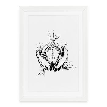 Baby Feet Grossesse - Affiche encadrée (27 × 37 cm) - blanc - Devant