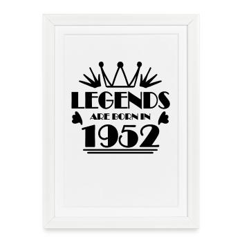 1952 - Born 1952 - Framed poster (27 × 37 cm) - white - Front