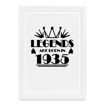 1935 - Born 1935 - Framed poster (27 × 37 cm) - white - Front