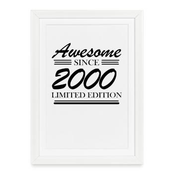 2000 - Vintage 2000 - Fantastic since 2000 - Framed poster (27 × 37 cm) - white - Front