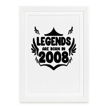 2008 - Framed poster (27 × 37 cm) - white - Front