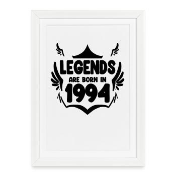 1994 - Né en 1994 - Affiche encadrée (27 × 37 cm) - blanc - Devant