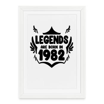 1982 - Born 1982 - Framed poster (27 × 37 cm) - white - Front
