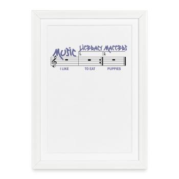 Music Literacy Matters - Framed poster (27 × 37 cm) - white - Front