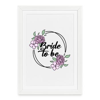 Bride Hen Party - Bride JGA - Affiche encadrée (27 × 37 cm) - blanc - Devant