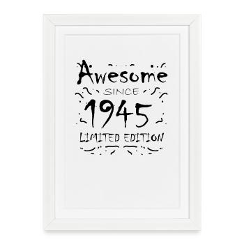 1945 - Né en 1945 - Fantastique depuis 1945 - Affiche encadrée (27 × 37 cm) - blanc - Devant