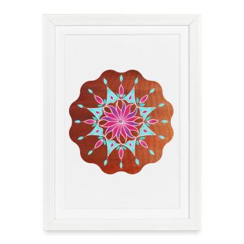 BlumenMandala Relaxation - Sonja Ariel von Staden - Affiche encadrée (27 × 37 cm) - blanc - Devant