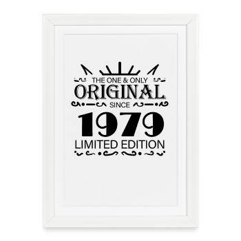 1979 - Année de construction 1979 - Affiche encadrée (27 × 37 cm) - blanc - Devant