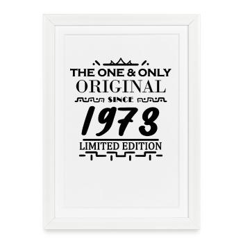 1973 - Year of construction 1973 - Born 1973 - Framed poster (27 × 37 cm) - white - Front