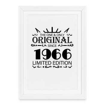 1966 - Année de construction 1966 - Naissance 1966 - Affiche encadrée (27 × 37 cm) - blanc - Devant