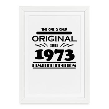1973 - Year of construction 1973 - Born 1973 - Framed poster (27 × 37 cm) - white - Front