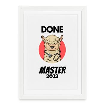 Master 2023 - Framed poster (27 × 37 cm) - white - Front