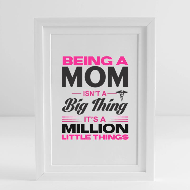 Muttertag, Muttertag, Muttertag, Muttertag, Muttertag Gerahmtes Poster (27 × 37 cm)