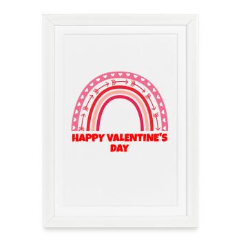 Saint-Valentin, Saint-Valentin, Saint-Valentin - Affiche encadrée (27 × 37 cm) - blanc - Devant