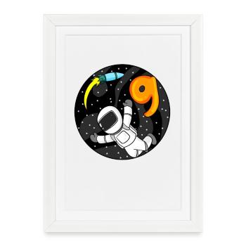9 Years Birthday Boy Gift - Framed poster (27 × 37 cm) - white - Front