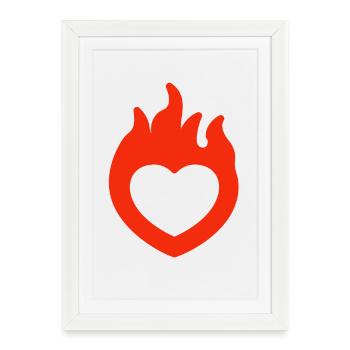 Saint-Valentin, Saint-Valentin, Saint-Valentin - Affiche encadrée (27 × 37 cm) - blanc - Devant
