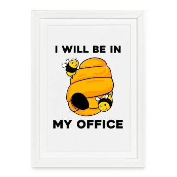 Beekeeper Honey Beekeeping - Beekeeper Gift - Framed poster (27 × 37 cm) - white - Front