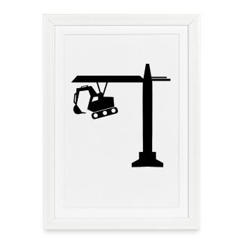 Engineer Engineer Site Manager - Framed poster (27 × 37 cm) - white - Front