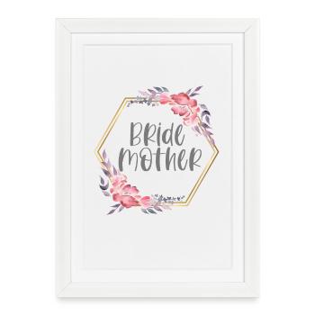 Don de la mère de la mariée - Affiche encadrée (27 × 37 cm) - blanc - Devant