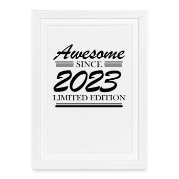 2023 - Millésime 2023 - Affiche encadrée (27 × 37 cm) - blanc - Devant