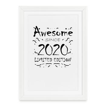 2020 - Millésime 2020 - Fantastique depuis 2020 - Affiche encadrée (27 × 37 cm) - blanc - Devant