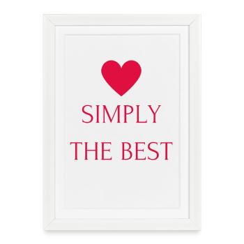 Simply the Best - Framed poster (27 × 37 cm) - white - Front