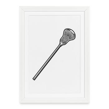 Bâtons de crosse - Affiche encadrée (27 × 37 cm) - blanc - Devant