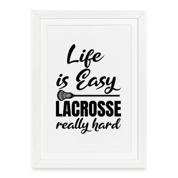 Slogan de motivation de la crosse - Affiche encadrée (27 × 37 cm) - blanc - Devant