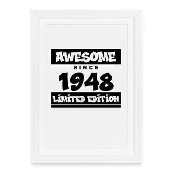 1948 - Born 1948 - Fantastic since 1948 - Framed poster (27 × 37 cm) - white - Front