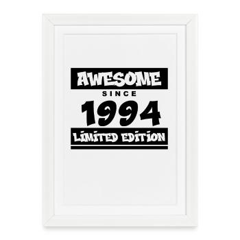 1994 - Né en 1994 - Fantastique depuis 1994 - Affiche encadrée (27 × 37 cm) - blanc - Devant