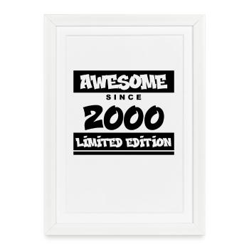 2000 - Born in 2000 - Fantastic since 2000 - Framed poster (27 × 37 cm) - white - Front