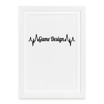 Conception de jeux ECG - Affiche encadrée (27 × 37 cm) - blanc - Devant
