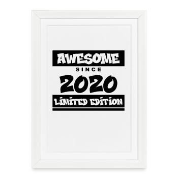 2020 - Millésime 2020 - Fantastique depuis 2020 - Affiche encadrée (27 × 37 cm) - blanc - Devant